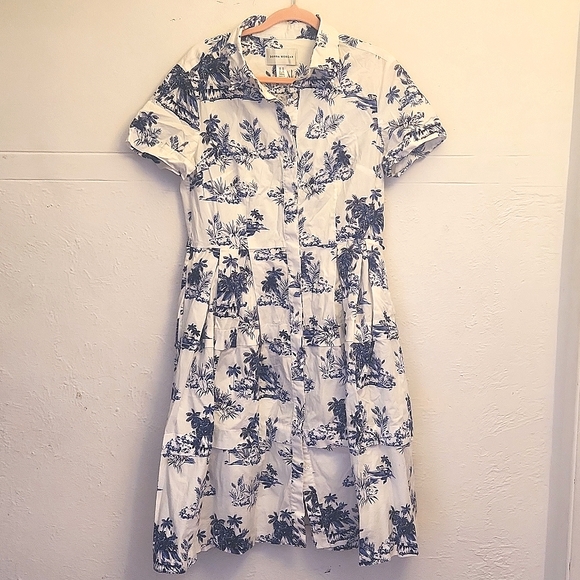 Donna Morgan Cotton Midi Dress - Picture 1 of 6